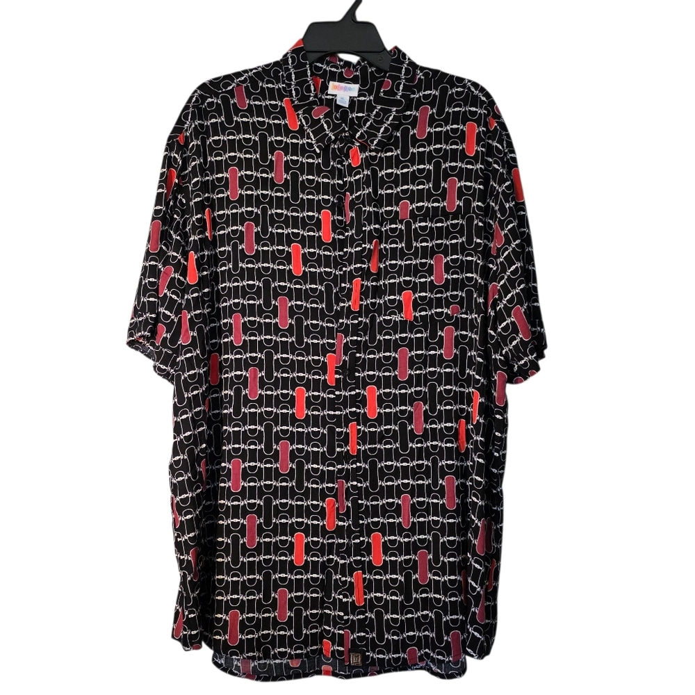 Skateboard Graphic Men's Aloha Hawaiian Shirt NWT XL Lularoe Michael Vintage